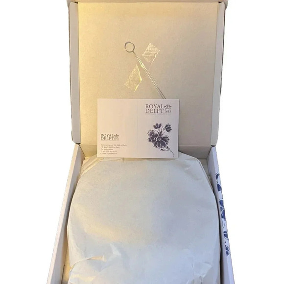 Royal Delft Blue & White 8” Plate 75th Anniversary Netherlands Liberation WWII - Picture 4 of 5